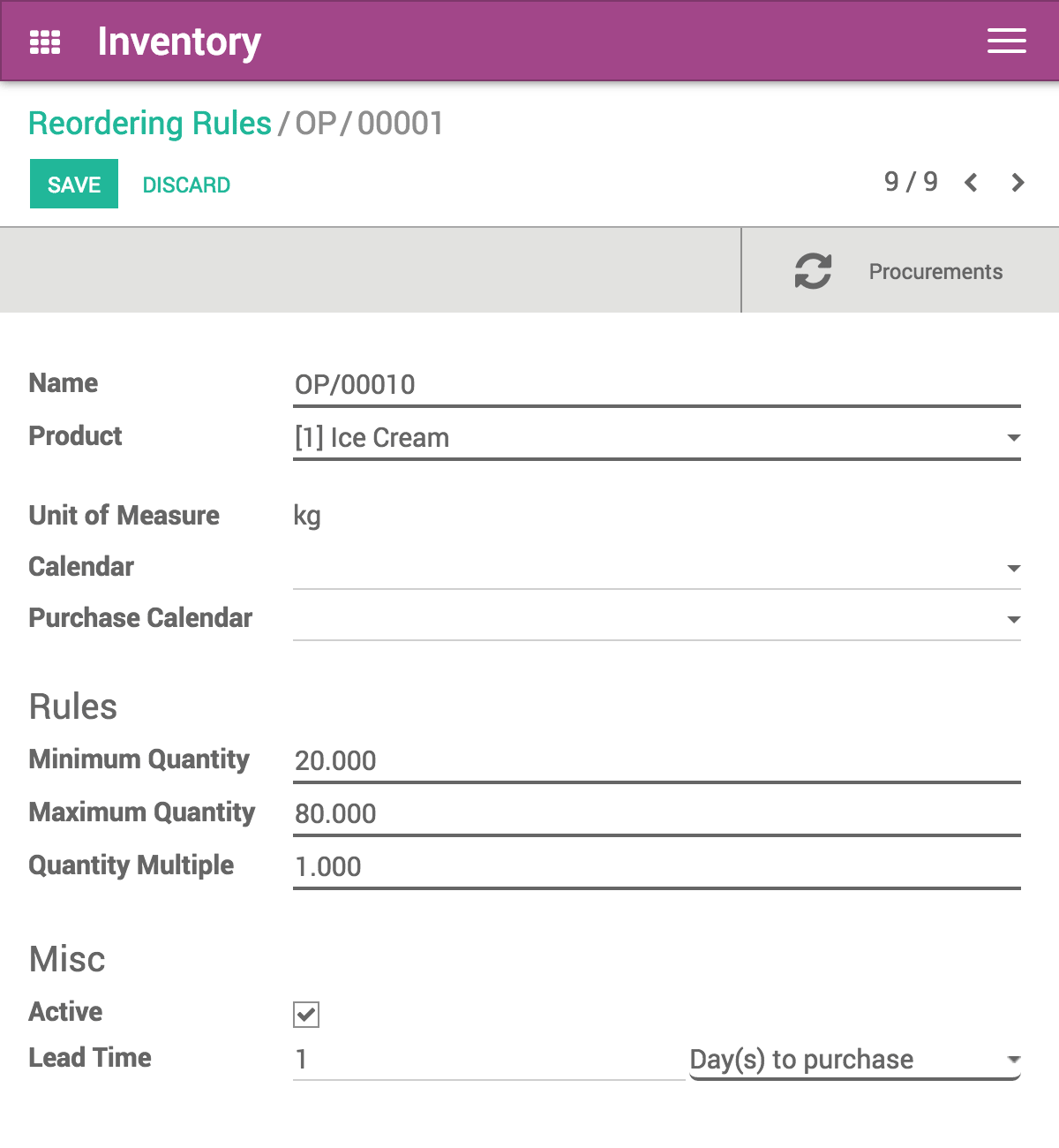 Imagen de Odoo y bloque de texto